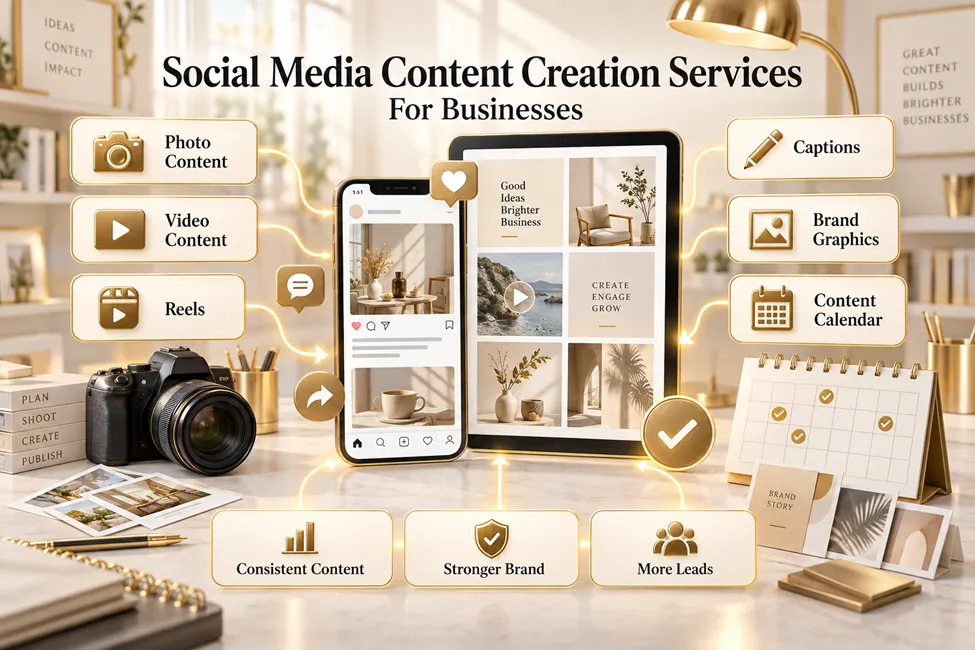 Social media content creation services at Grace Digital Co.