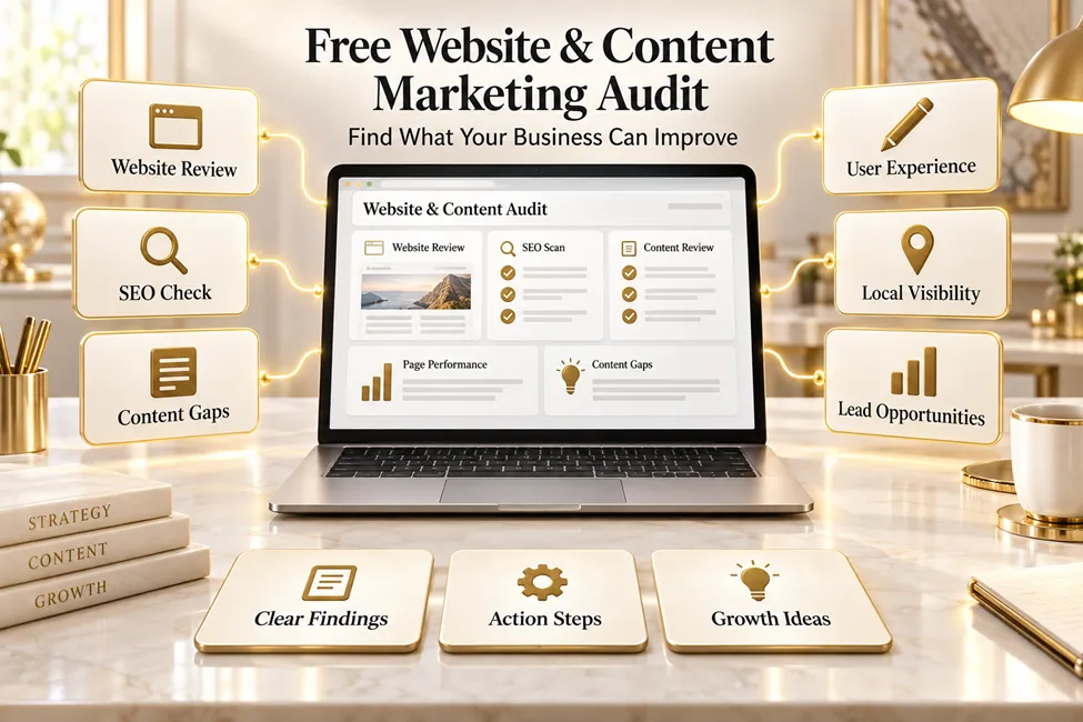 Free website and content marketing audit small businesses