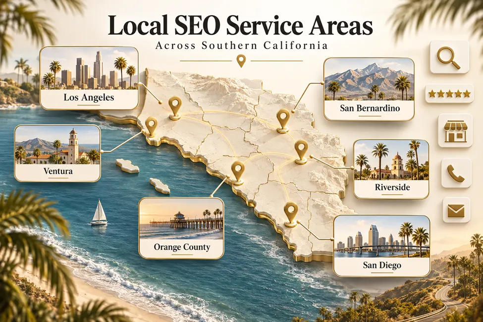 Grace Digital Co. local SEO service areas across Southern California
