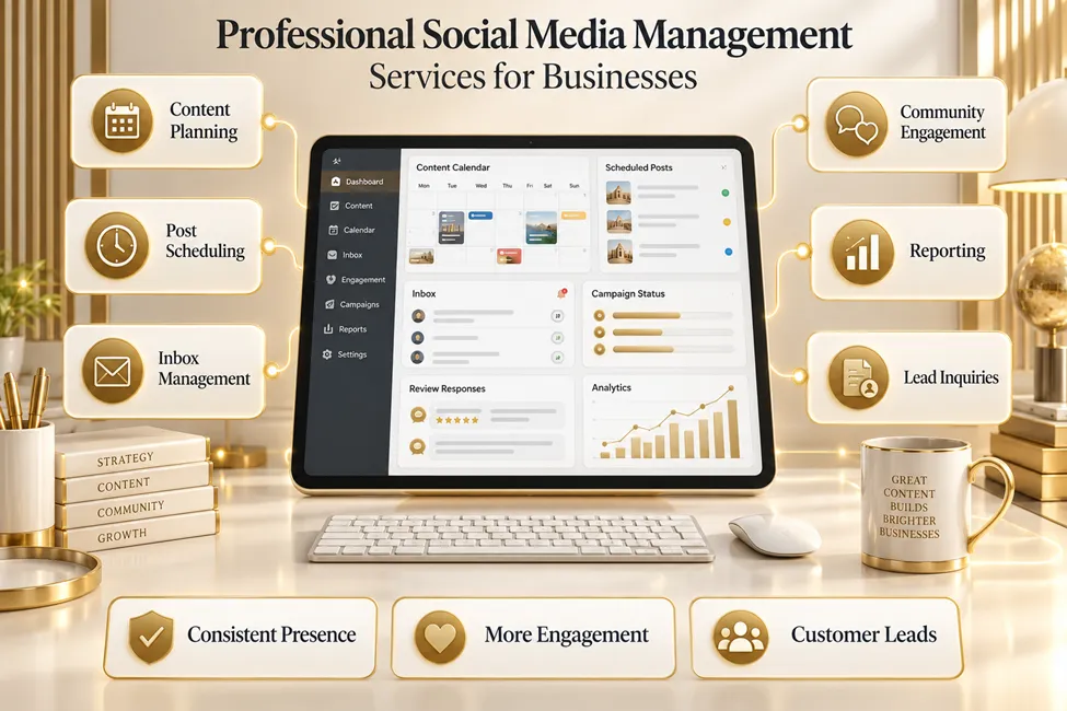 Professional social media management services for businesses