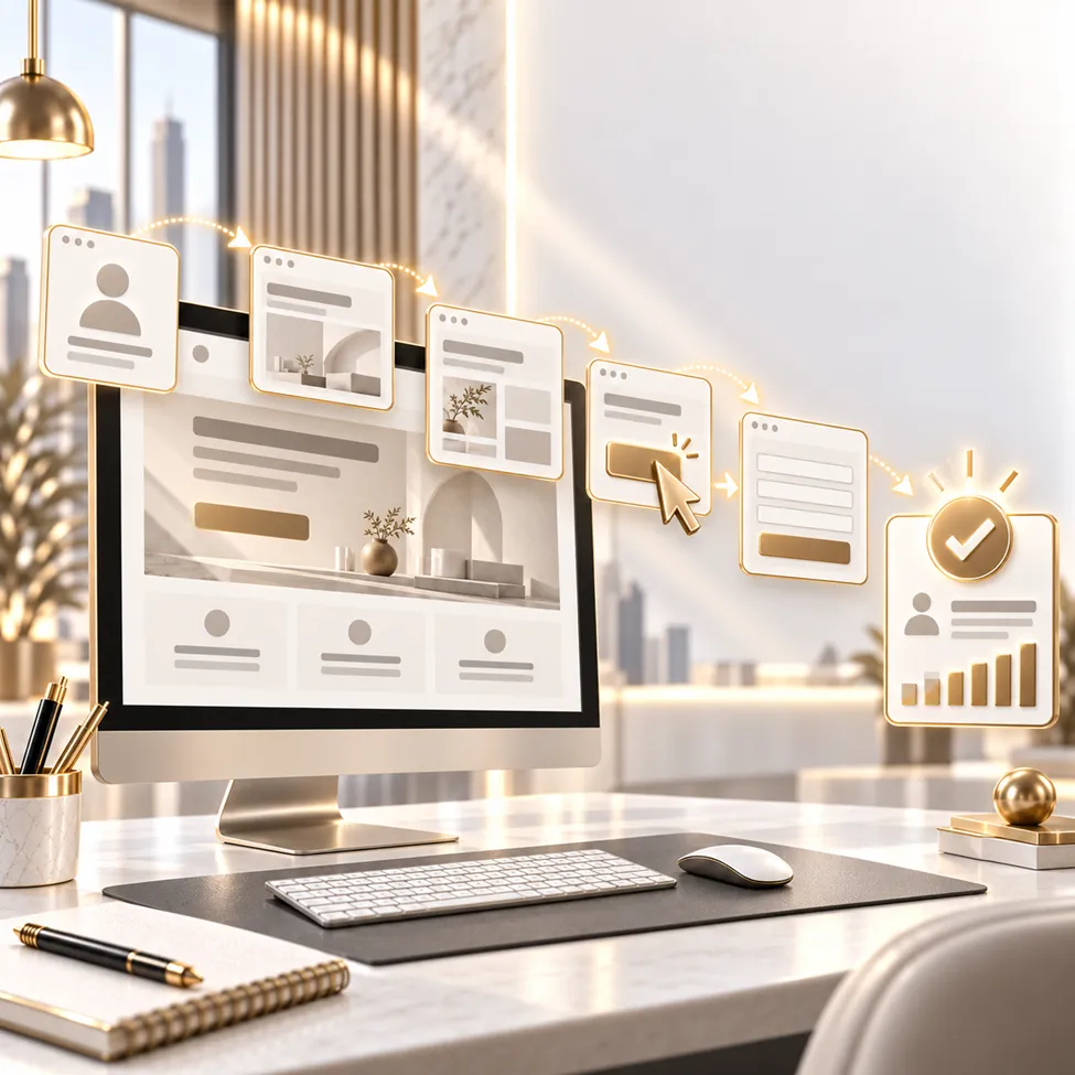 Conversion focused business website user journey